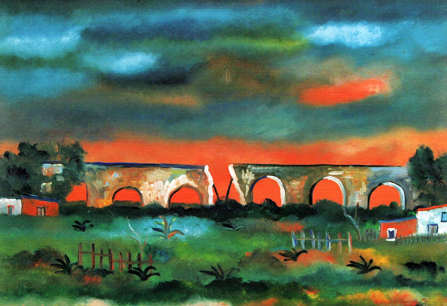 Campagna romana e vecchio ponte, 1976