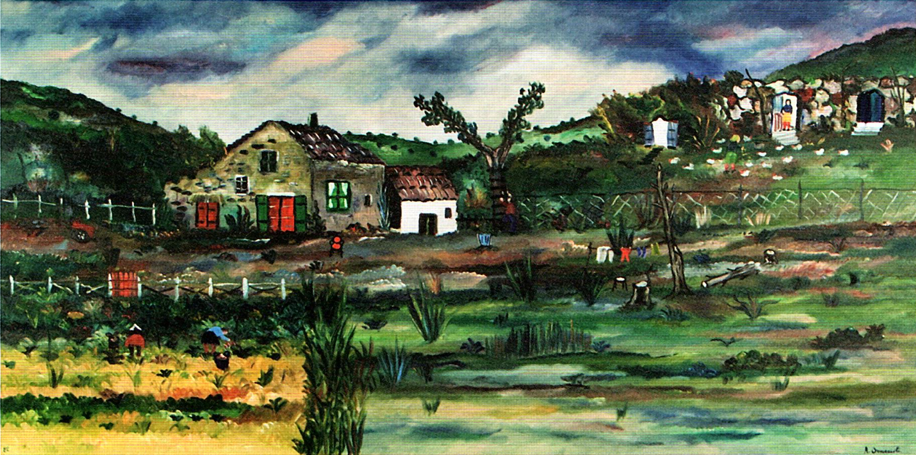 Casolare e orto in periferia, 1982