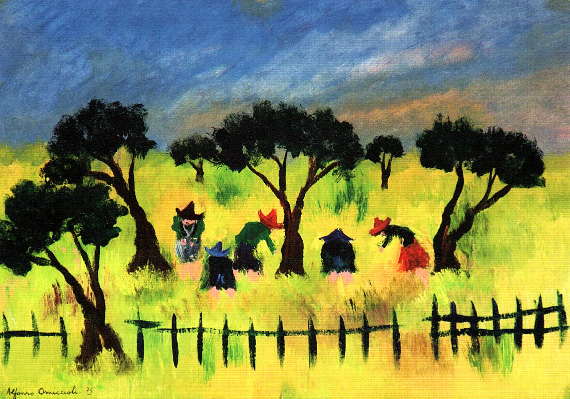 Contadine tra il grano, 1975