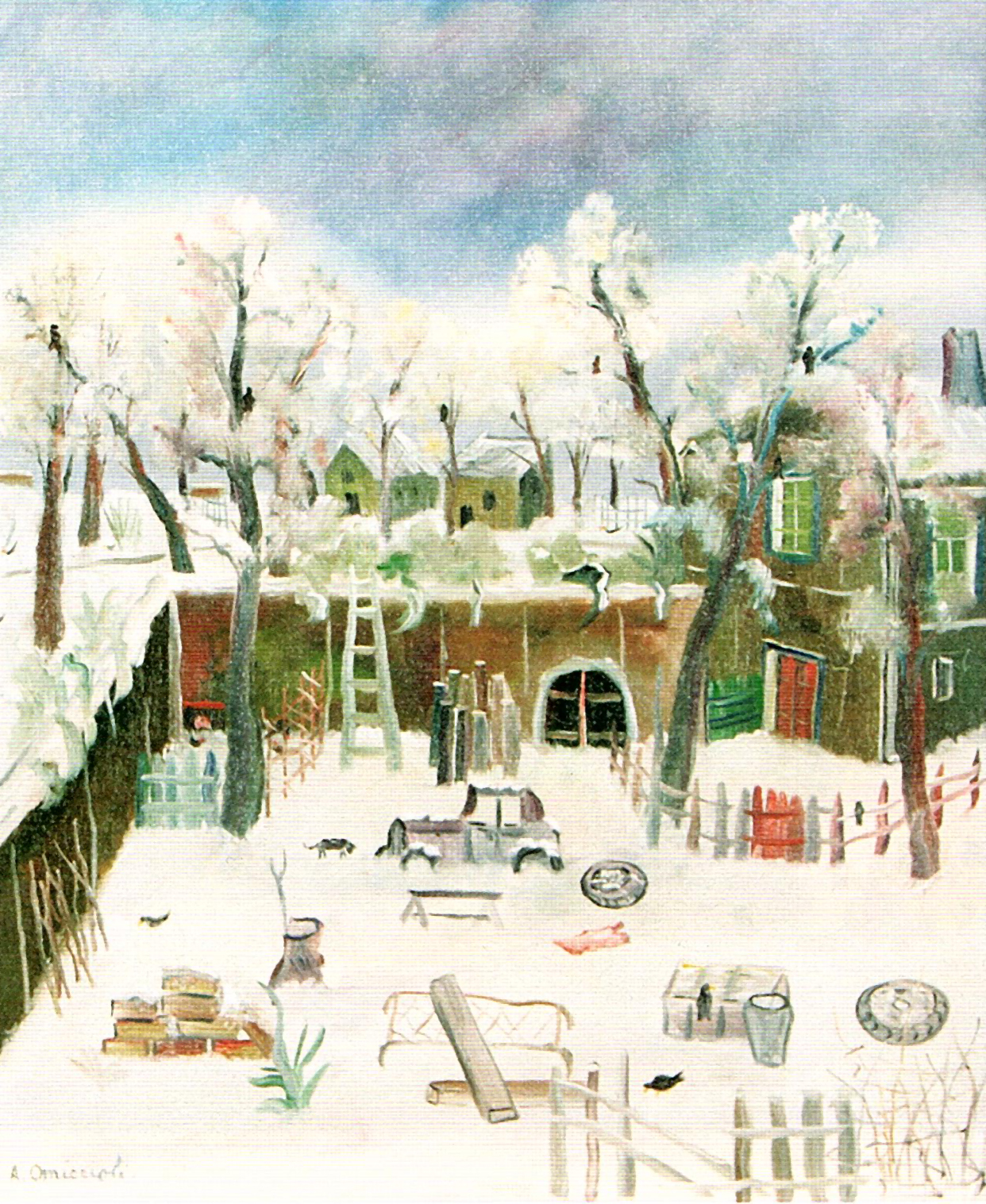 Interno di cortile a Racconigi, 1978